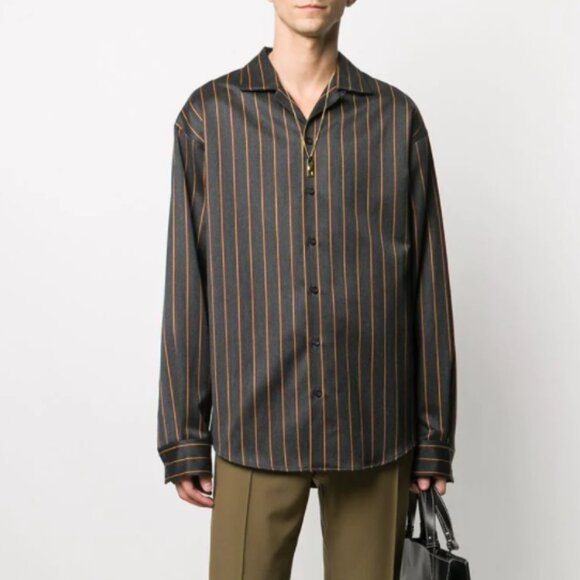 BNWT AW20 DSQUARED2 PREPPY STRIPE PATTERN SHIRT 48 & 52 - Picture 1 of 15